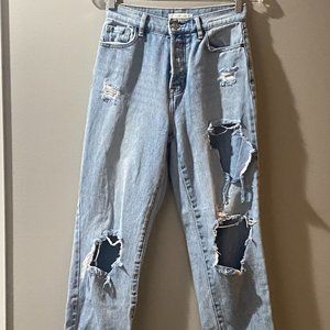 Pacsun distressed ripped jeans